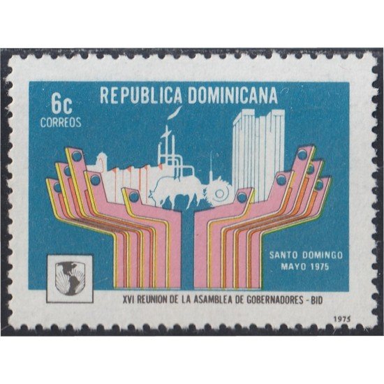 Rep. Dominicana 764 1975 XVI Reunión de la Asamblea de Gobernadores MNH Rep. Dominicana 764 1975 XVI Reunión de la Asamblea de Gobernadores MNH