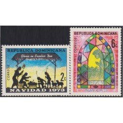 Rep. Dominicana 740/41 1973 Navidad Christmas MNH Rep. Dominicana 740/41 1973 Navidad Christmas MNH