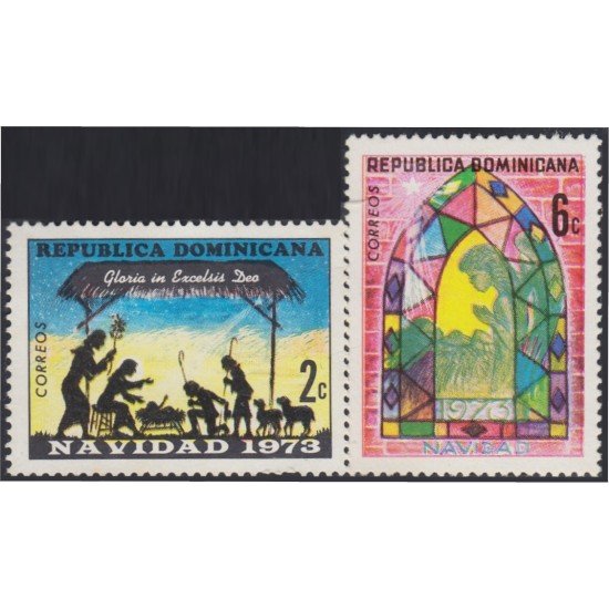 Rep. Dominicana 740/41 1973 Navidad Christmas MNH Rep. Dominicana 740/41 1973 Navidad Christmas MNH