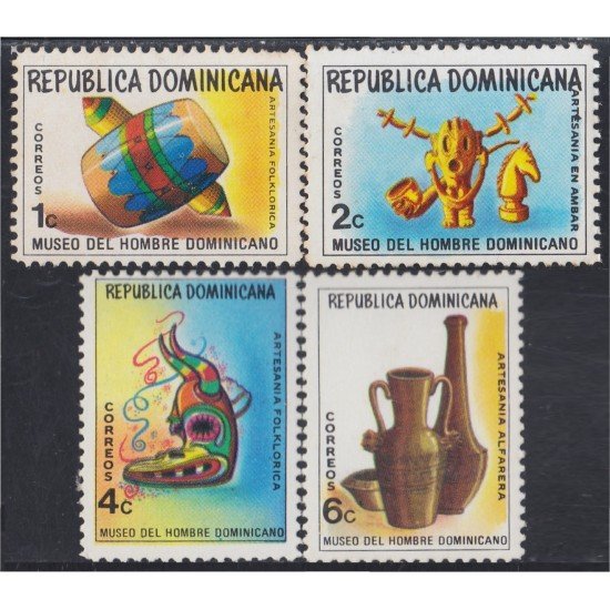 Rep. Dominicana 736/39 1973 Museo del Hombre Dominicano MNH