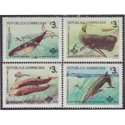 Rep. Dominicana 1183/86 1995 Museo Nacional de Historia Natural Ballenas MNH Rep. Dominicana 1183/86 1995 Museo Nacional de Historia Natural Ballenas MNH