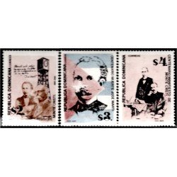 Rep. Dominicana 1170/72 1995 José Martí MNH Rep. Dominicana 1170/72 1995 José Martí MNH