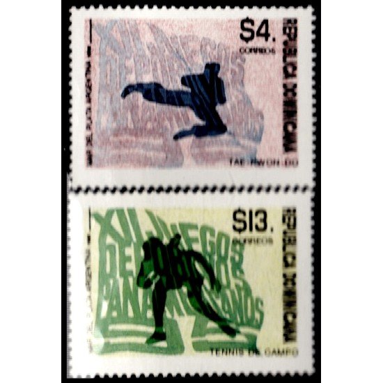 Rep. Dominicana 1168/69 1995 Deportes Tennis de Campo y Tae Kwon Do MNH Rep. Dominicana 1168/69 1995 Deportes Tennis de Campo y Tae Kwon Do MNH