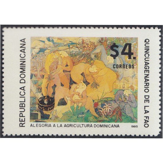 Rep. Dominicana 1167 1995 Alegoría a la Agricultura Dominicana MNH Rep. Dominicana 1167 1995 Alegoría a la Agricultura Dominicana MNH