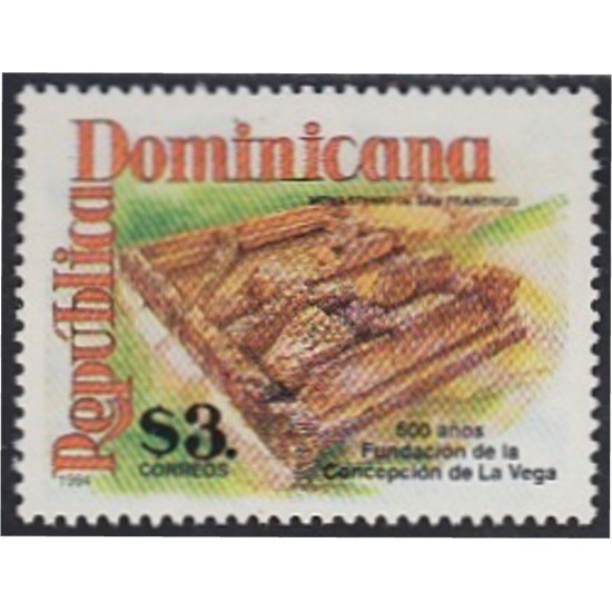 Rep. Dominicana 1152 1994 600 Años de la Fundación de La Concepción de La Vega MNH Rep. Dominicana 1152 1994 600 Años de la Fundación de La Concepción de La Vega MNH