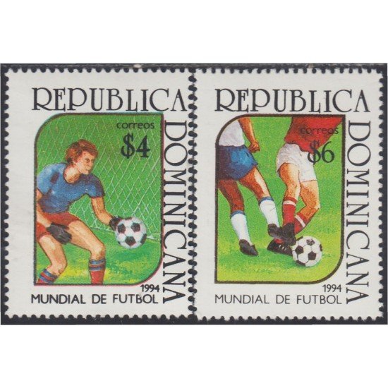Rep. Dominicana 1149/50 1994 Mundial de Fútbol MNH Rep. Dominicana 1149/50 1994 Mundial de Fútbol MNH