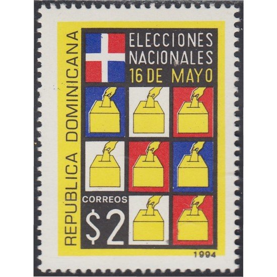 Rep. Dominicana 1141 1994 Elecciones Nacionales MNH Rep. Dominicana 1141 1994 Elecciones Nacionales MNH