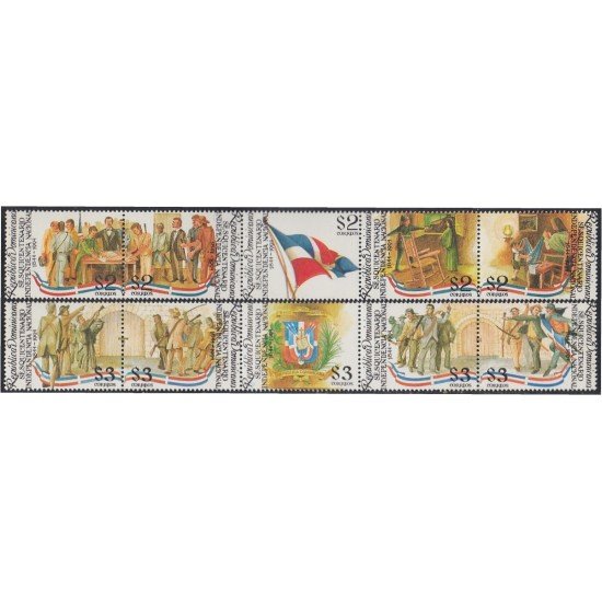 Rep. Dominicana 1131/40 1994 150 Años de la Independencia Nacional MNH Rep. Dominicana 1131/40 1994 150 Años de la Independencia Nacional MNH