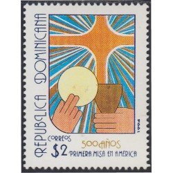 Rep. Dominicana 1129 1994 500 Años primera misa en América MNH Rep. Dominicana 1129 1994 500 Años primera misa en América MNH