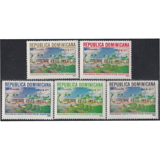 Rep. Dominicana 1124/28 1993 Inauguración Edificio Instituto Postal Dominicano MNH Rep. Dominicana 1124/28 1993 Inauguración Edificio Instituto Postal Dominicano MNH