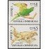 Rep. Dominicana 1117/18 1993 América Upaep Fauna Iguana Cotorra MNH