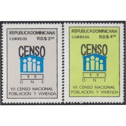 Rep. Dominicana 1113/14 1993 VII Censo Nacional población y vivienda MNH Rep. Dominicana 1113/14 1993 VII Censo Nacional población y vivienda MNH