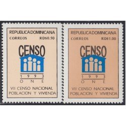 Rep. Dominicana 1111/12 1993 VII Censo Nacional población y vivienda MNH Rep. Dominicana 1111/12 1993 VII Censo Nacional población y vivienda MNH