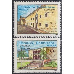 Rep. Dominicana 1101/02 1992 Primera corte virreinal y primeras casas reales en América MNH Rep. Dominicana 1101/02 1992 Primera corte virreinal y primeras casas reales en América MNH