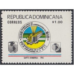 Rep. Dominicana 1089 1991 Asamblea de Gobernadores MNH Rep. Dominicana 1089 1991 Asamblea de Gobernadores MNH