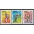Rep. Dominicana 1085/87 1991 XI Juegos DeportivosPanamericanos MNH