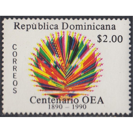 Rep. Dominicana 1084 1990 Centenario de la OEA MNH Rep. Dominicana 1084 1990 Centenario de la OEA MNH