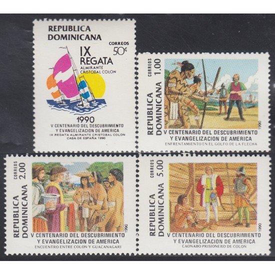 Rep. Dominicana 1083AD 1990 V Centenario del descubrimiento de América MNH Rep. Dominicana 1083AD 1990 V Centenario del descubrimiento de América MNH
