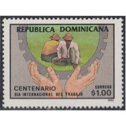 Rep. Dominicana 1080 1990 Día Internacional del Trabajo MNH Rep. Dominicana 1080 1990 Día Internacional del Trabajo MNH