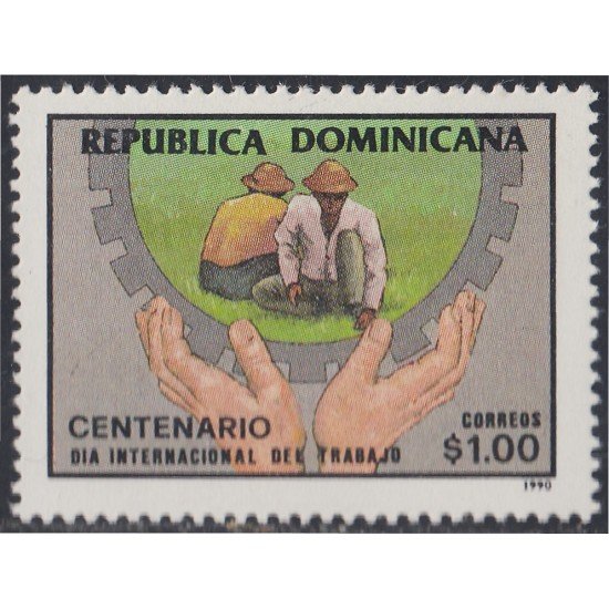 Rep. Dominicana 1080 1990 Día Internacional del Trabajo MNH Rep. Dominicana 1080 1990 Día Internacional del Trabajo MNH