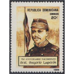 Rep. Dominicana 1058 1989 Gral. Gregorio Luperón MNH Rep. Dominicana 1058 1989 Gral. Gregorio Luperón MNH