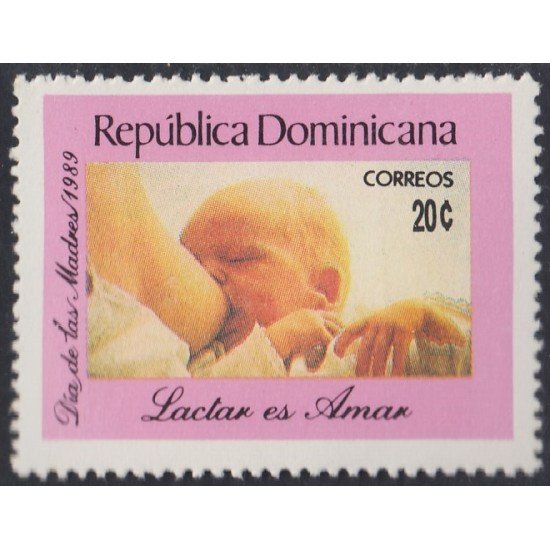 Rep. Dominicana 1056 1989 Día de las Madres MNH Rep. Dominicana 1056 1989 Día de las Madres MNH