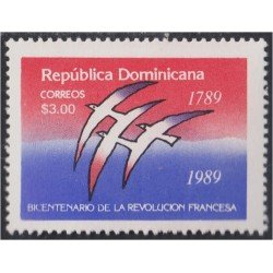 Rep. Dominicana 1054 1989 Bicentenario de la Revolución Francesa MNH Rep. Dominicana 1054 1989 Bicentenario de la Revolución Francesa MNH