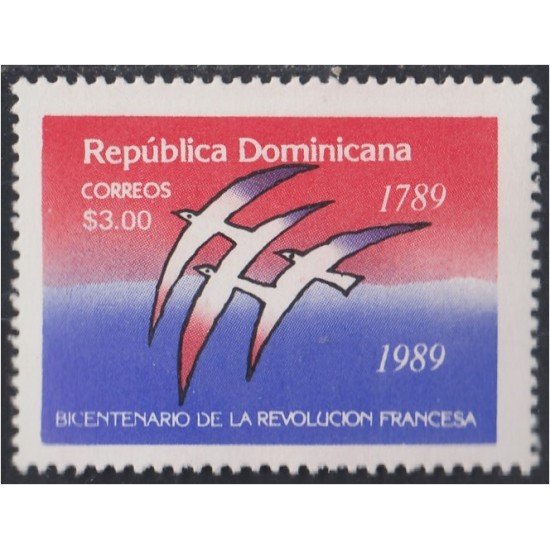 Rep. Dominicana 1054 1989 Bicentenario de la Revolución Francesa MNH Rep. Dominicana 1054 1989 Bicentenario de la Revolución Francesa MNH