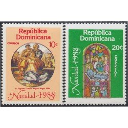 Rep. Dominicana 1050/51 1988 Navidad Christmas MNH Rep. Dominicana 1050/51 1988 Navidad Christmas MNH