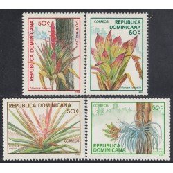 Rep. Dominicana 1031/34 1988 Planta Tillandsia MNH Rep. Dominicana 1031/34 1988 Planta Tillandsia MNH