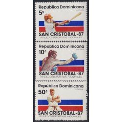 Rep. Dominicana 1022/24 1987 VIII Juegos Deportivos Nacionales MNH Rep. Dominicana 1022/24 1987 VIII Juegos Deportivos Nacionales MNH