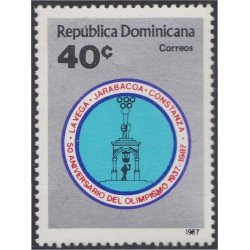 Rep. Dominicana 1019 1987 50 Aniversario del Olimpismo MNH Rep. Dominicana 1019 1987 50 Aniversario del Olimpismo MNH