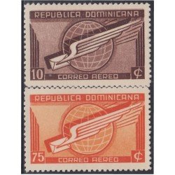 Rep. Dominicana A- 46/47 1942 Serie antigua Paloma estilizada MNH Rep. Dominicana A- 46/47 1942 Serie antigua Paloma estilizada MNH