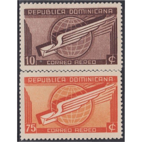 Rep. Dominicana A- 46/47 1942 Serie antigua Paloma estilizada MNH Rep. Dominicana A- 46/47 1942 Serie antigua Paloma estilizada MNH