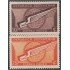 Rep. Dominicana A- 46/47 1942 Serie antigua Paloma estilizada MNH