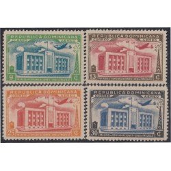 Rep. Dominicana A- 54/57 1944 Palacio de Comunicaciones MNH Rep. Dominicana A- 54/57 1944 Palacio de Comunicaciones MNH