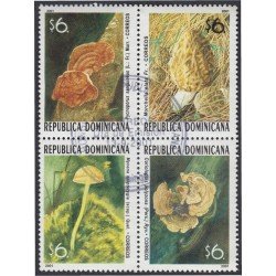 Rep. Dominicana 1452/55 2001 Flora Champiñones usados Rep. Dominicana 1452/55 2001 Flora Champiñones usados