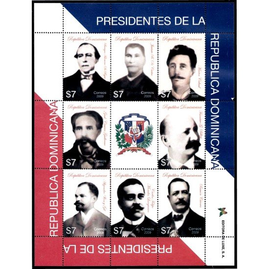 Rep. Dominicana 1594/01 2009 Presidentes de la República de Dominicana MNH Rep. Dominicana 1594/01 2009 Presidentes de la República de Dominicana MNH