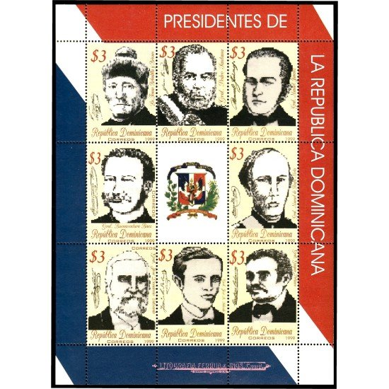 Rep. Dominicana 1375/82 1999 Presidentes de la República de Dominicana MNH Rep. Dominicana 1375/82 1999 Presidentes de la República de Dominicana MNH