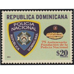 Rep. Dominicana 1652 2011 Fundación de la Policía Nacional MNH Rep. Dominicana 1652 2011 Fundación de la Policía Nacional MNH