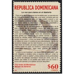 Rep. Dominicana 1651A 2011 Fray Antón de Montesinos Sermón de Advientos MNH Rep. Dominicana 1651A 2011 Fray Antón de Montesinos Sermón de Advientos MNH