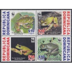 Rep. Dominicana 1648/51 2011 Rana anfibio MNH Rep. Dominicana 1648/51 2011 Rana anfibio MNH