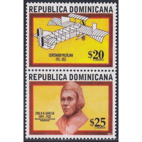 Rep. Dominicana 1644/45 2011 Zoilo H. García MNH Rep. Dominicana 1644/45 2011 Zoilo H. García MNH