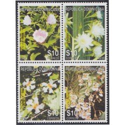 Rep. Dominicana 1639/42 2011 Flores flowers MNH Rep. Dominicana 1639/42 2011 Flores flowers MNH
