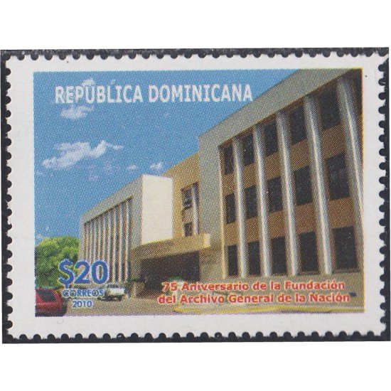 Rep. Dominicana 1626 2010 Archivo General de la Nación MNH Rep. Dominicana 1626 2010 Archivo General de la Nación MNH