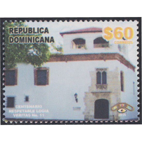 Rep. Dominicana 1621 2010 Edificio Logia Veritas MNH Rep. Dominicana 1621 2010 Edificio Logia Veritas MNH