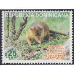 Rep. Dominicana 1605 2010 Soledononte Especie endémica MNH Rep. Dominicana 1605 2010 Soledononte Especie endémica MNH