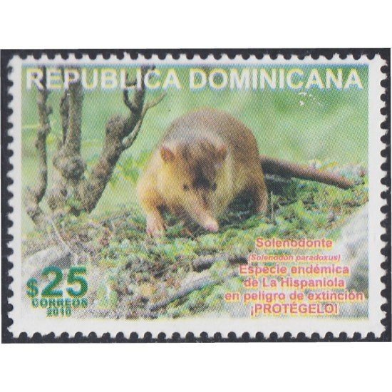 Rep. Dominicana 1605 2010 Soledononte Especie endémica MNH Rep. Dominicana 1605 2010 Soledononte Especie endémica MNH
