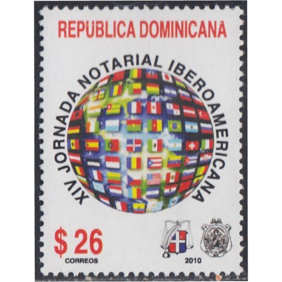 Rep. Dominicana 1603 2010 XIV Jornada Notarial Iberoamericana MNH Rep. Dominicana 1603 2010 XIV Jornada Notarial Iberoamericana MNH