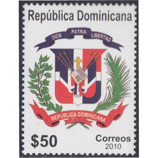 Rep. Dominicana 1602 2010 Escudo Emblema MNH Rep. Dominicana 1602 2010 Escudo Emblema MNH